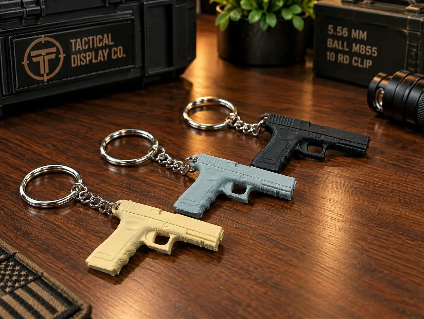 Pistol Keychain