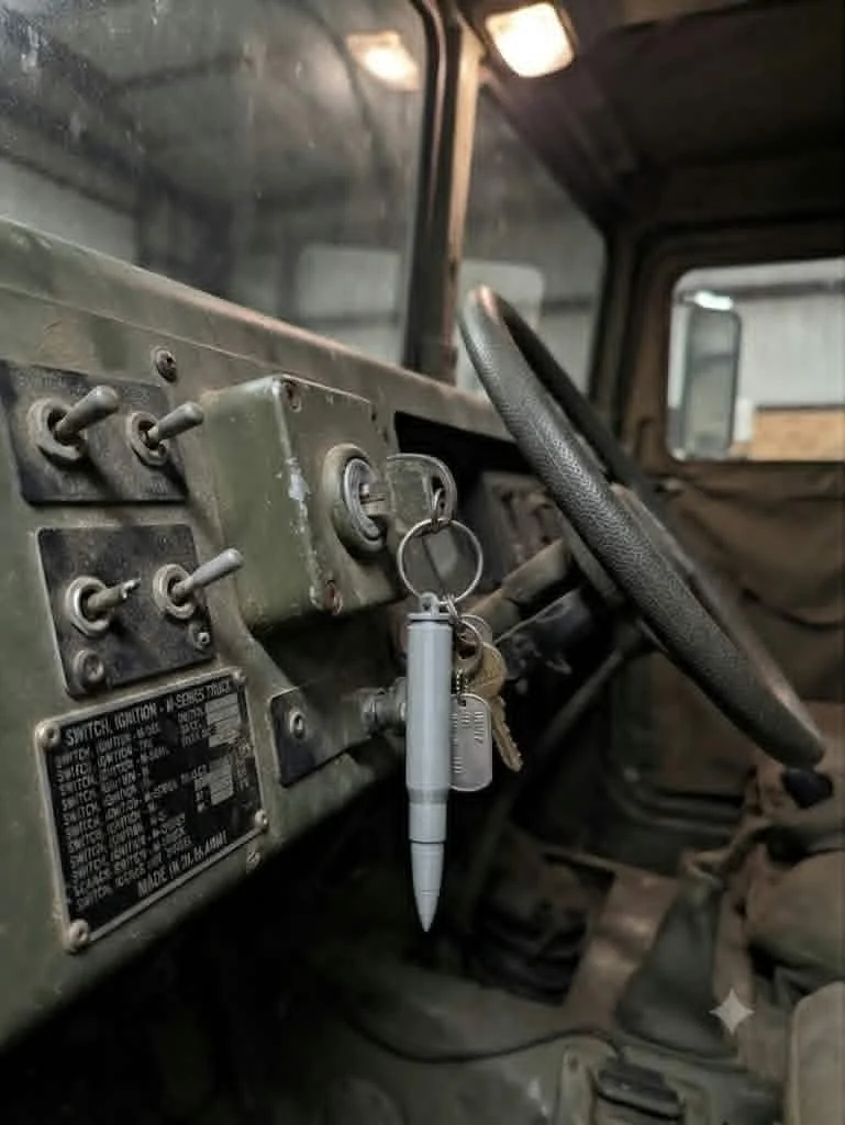 bullet keychain in truck.jpg