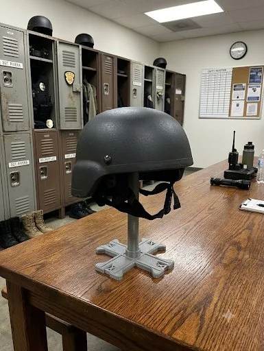 Helmet stand in cop shop locker room 2.jpg