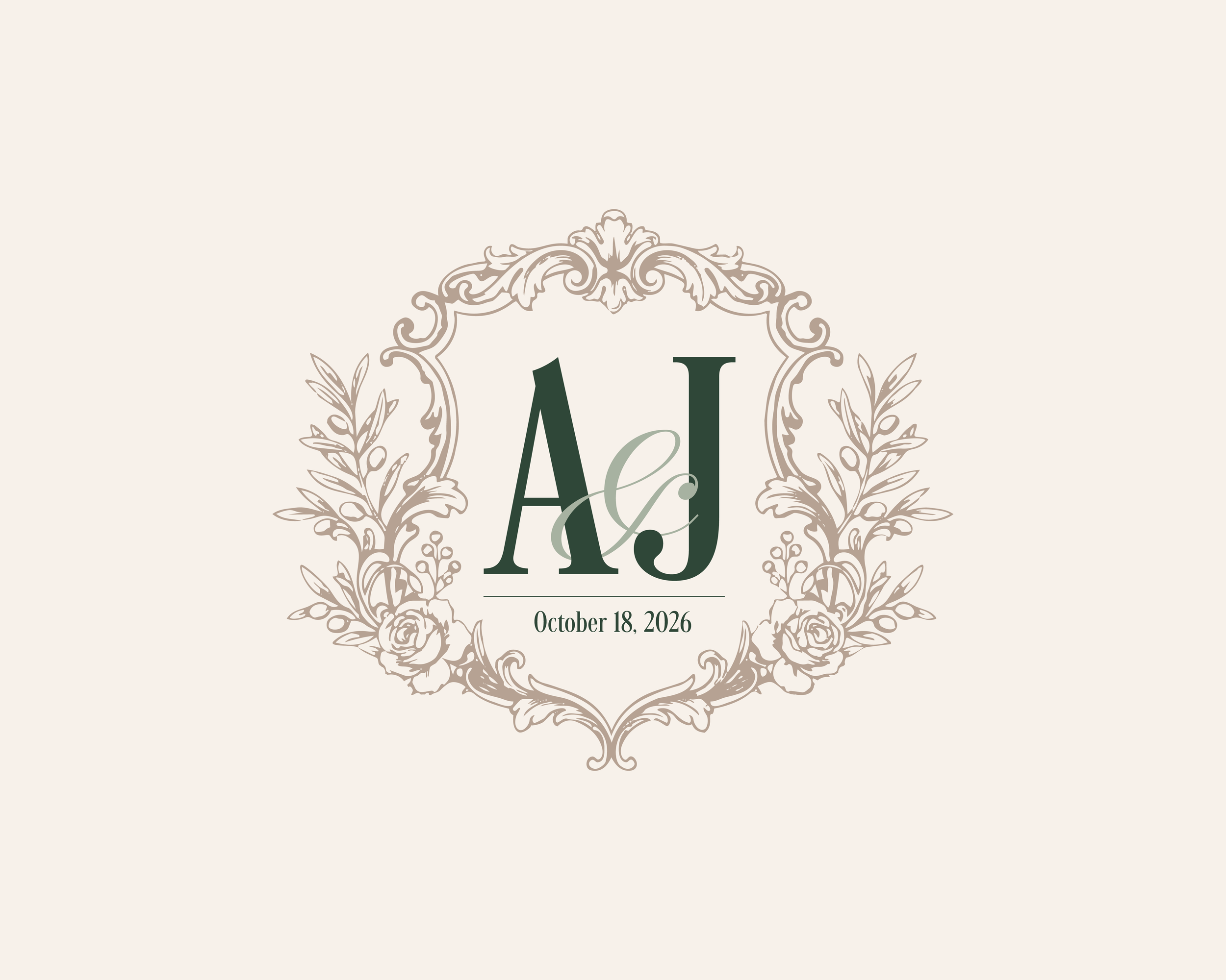 Amelia & Julien's Wedding Crest