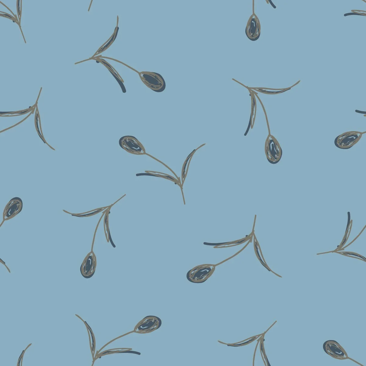 Navy Lane - Flower Buds