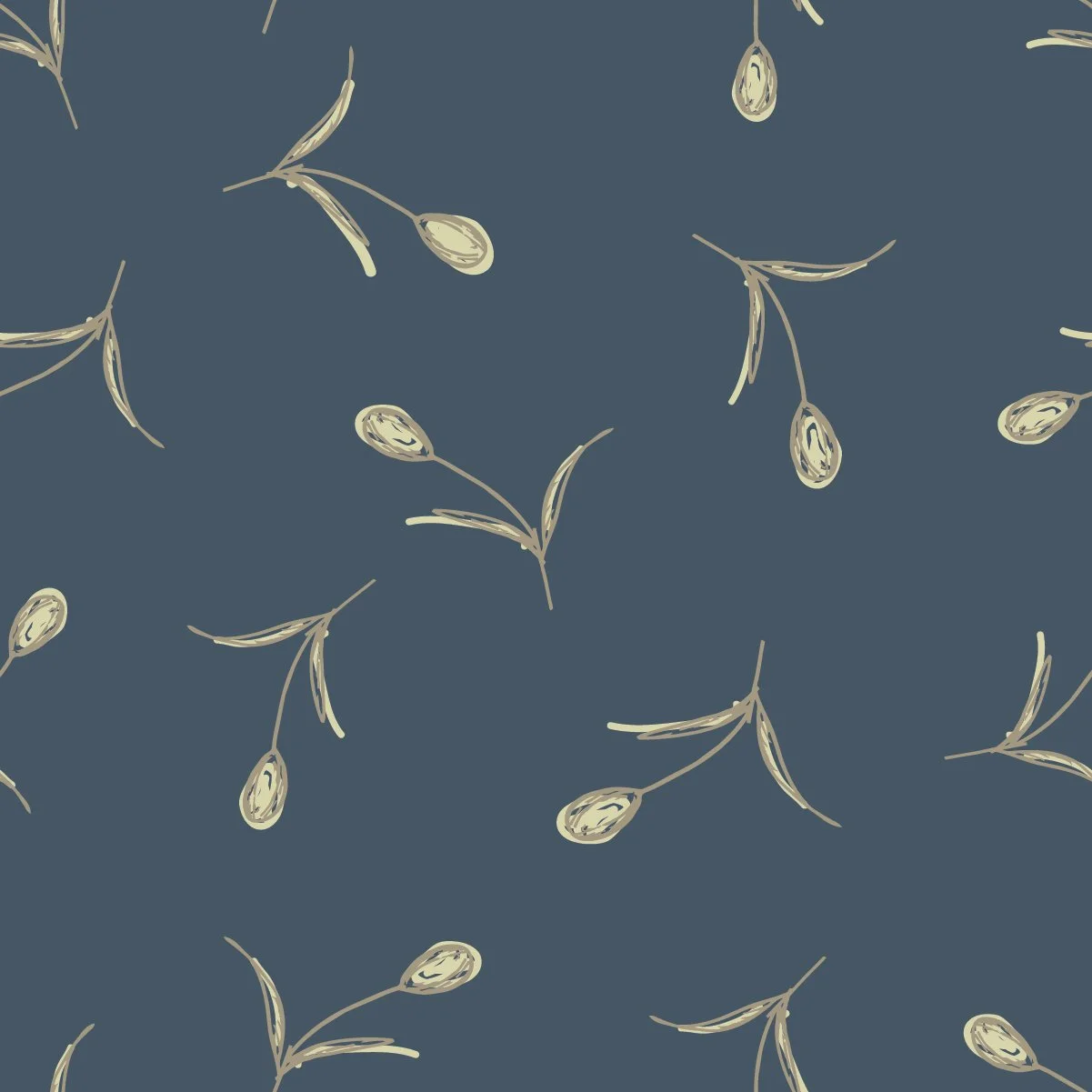 Navy Lane - Flower Buds