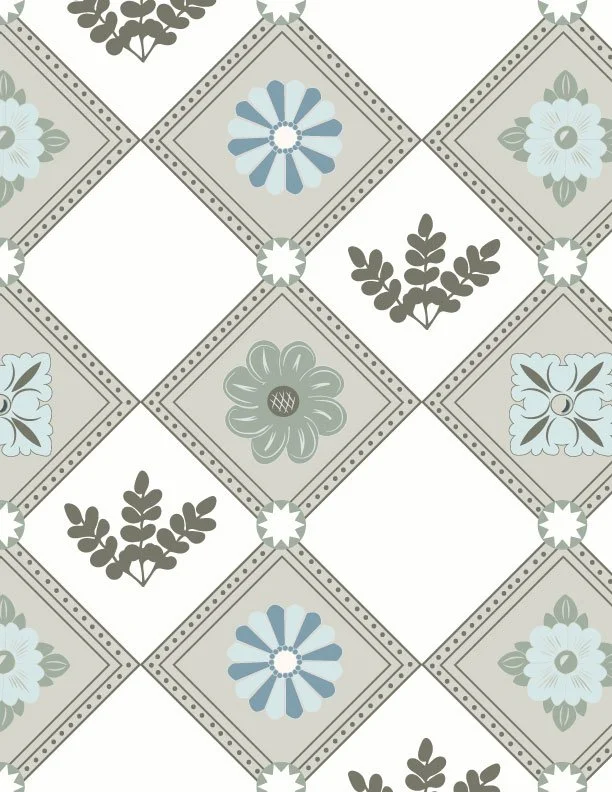 Navy Lane - Tufted