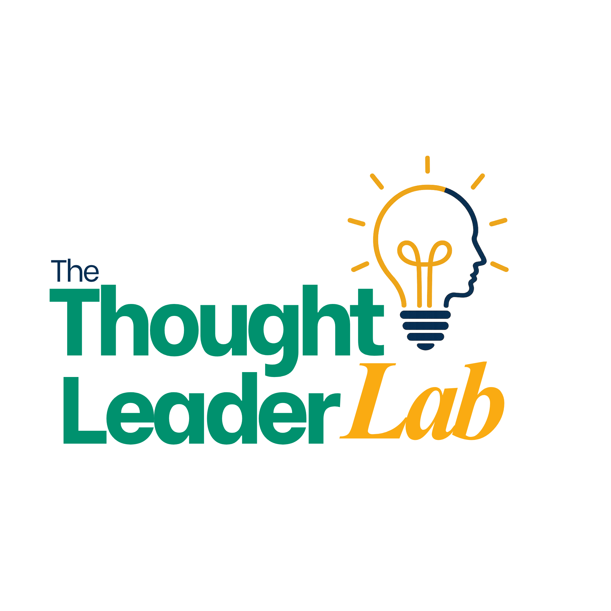 Illustration of a human head in profile with a lightbulb inside, symbolizing ideas or thinking, with circuit board elements in the background.