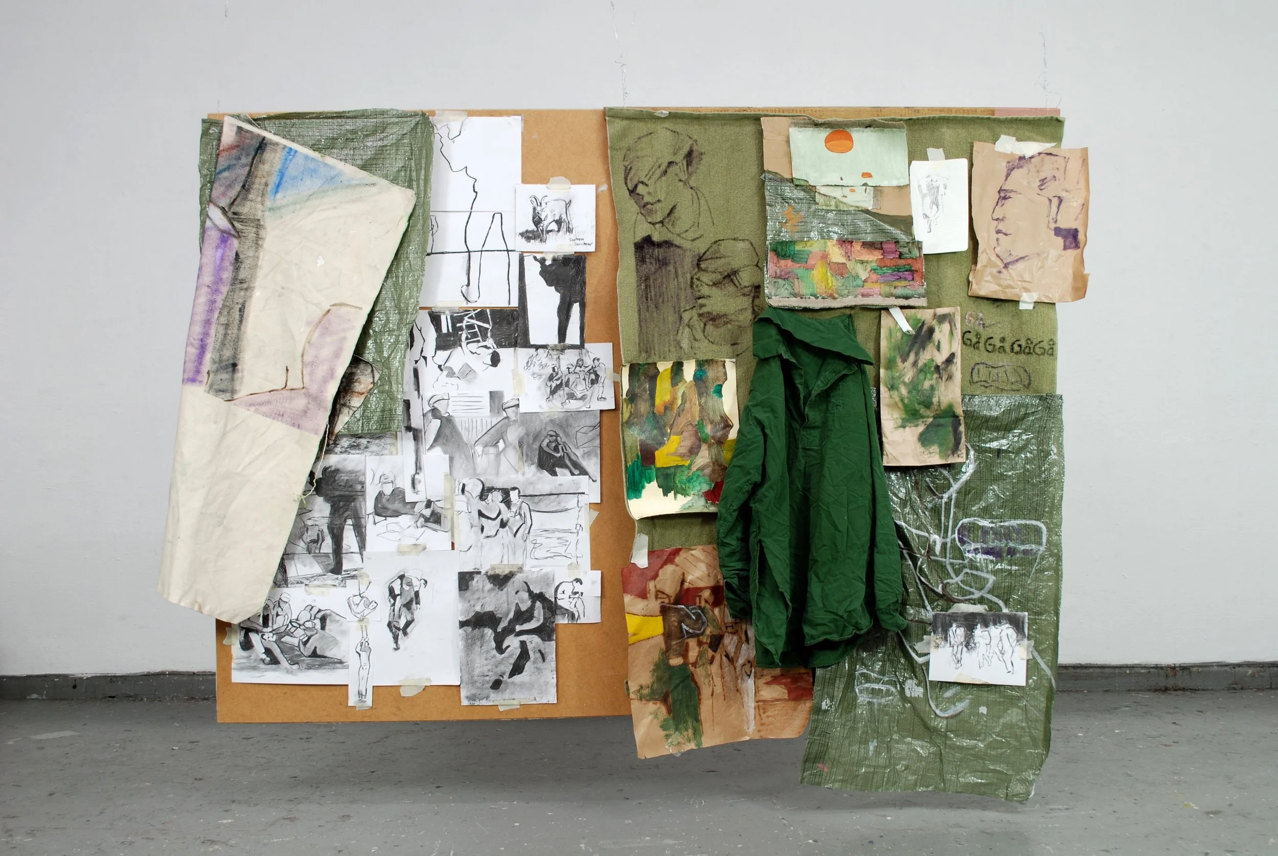 "Different places 2" Collage, 200 x 100 cm