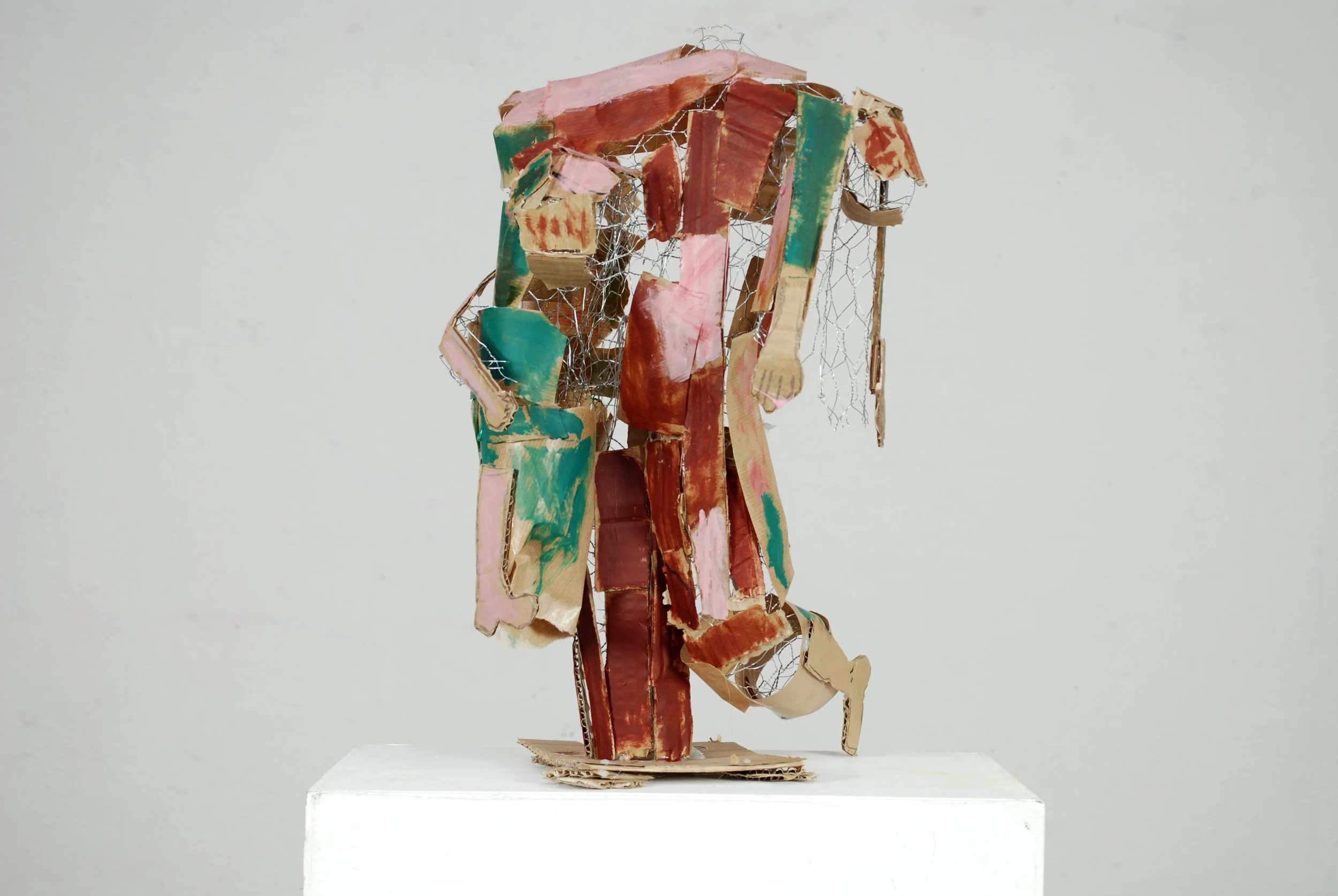 "Carrying 1" Mixed materials, 10 x 10 x 30 cm
