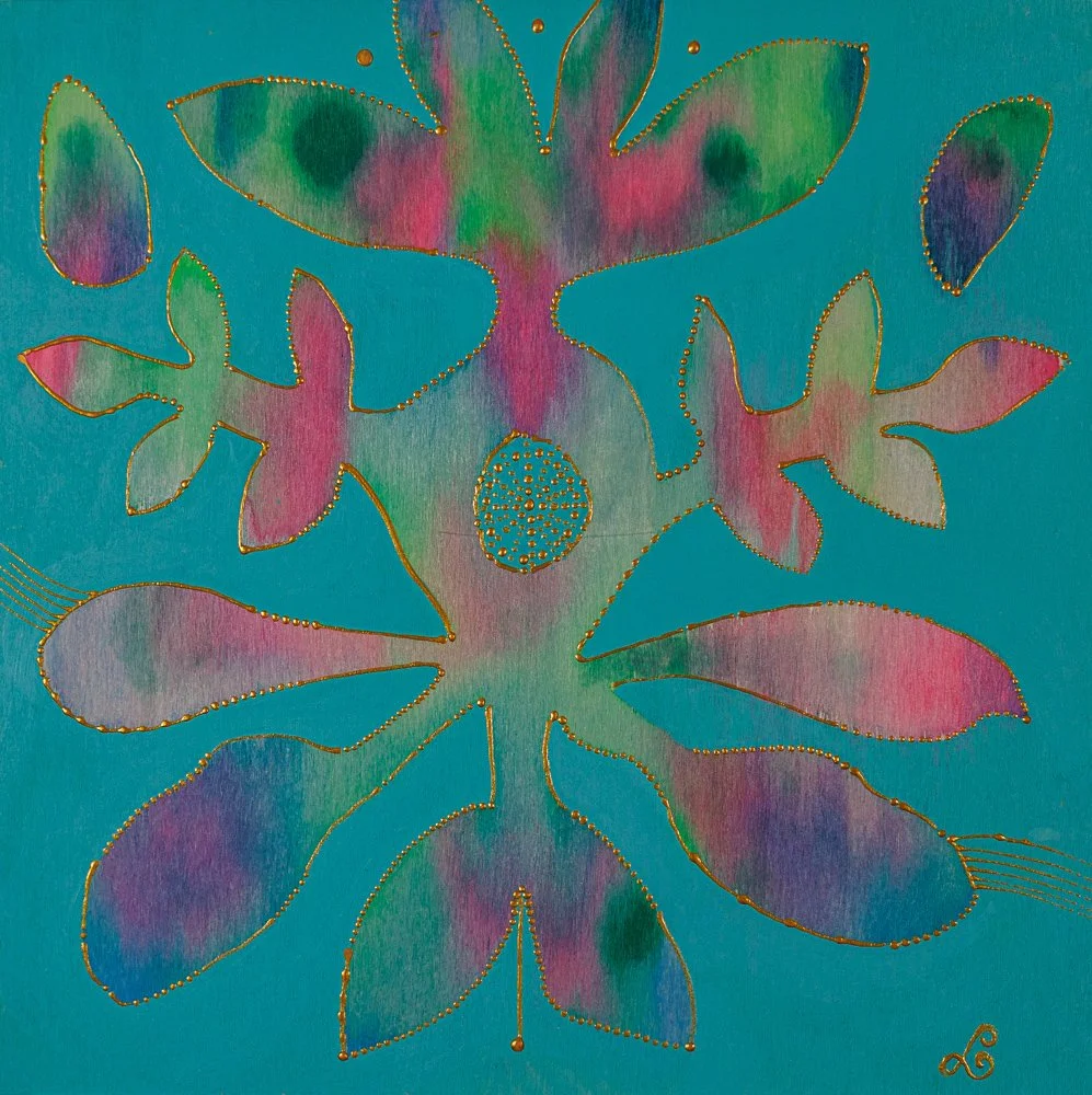 30x30 "Silence in nature" 4/4 Sekatekniikka vaneerille, 75€ (sis.alv.)