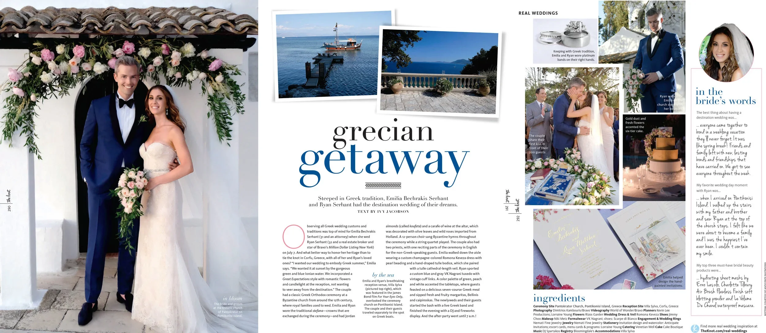  The Knot 
 Grecian getaway