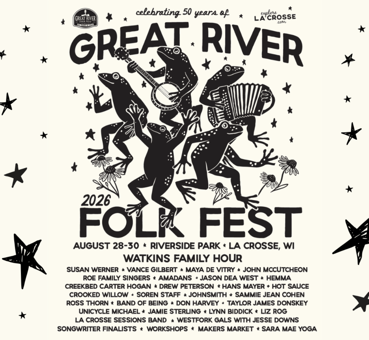 Great River Folk Festival - 50 Year Anniversary 