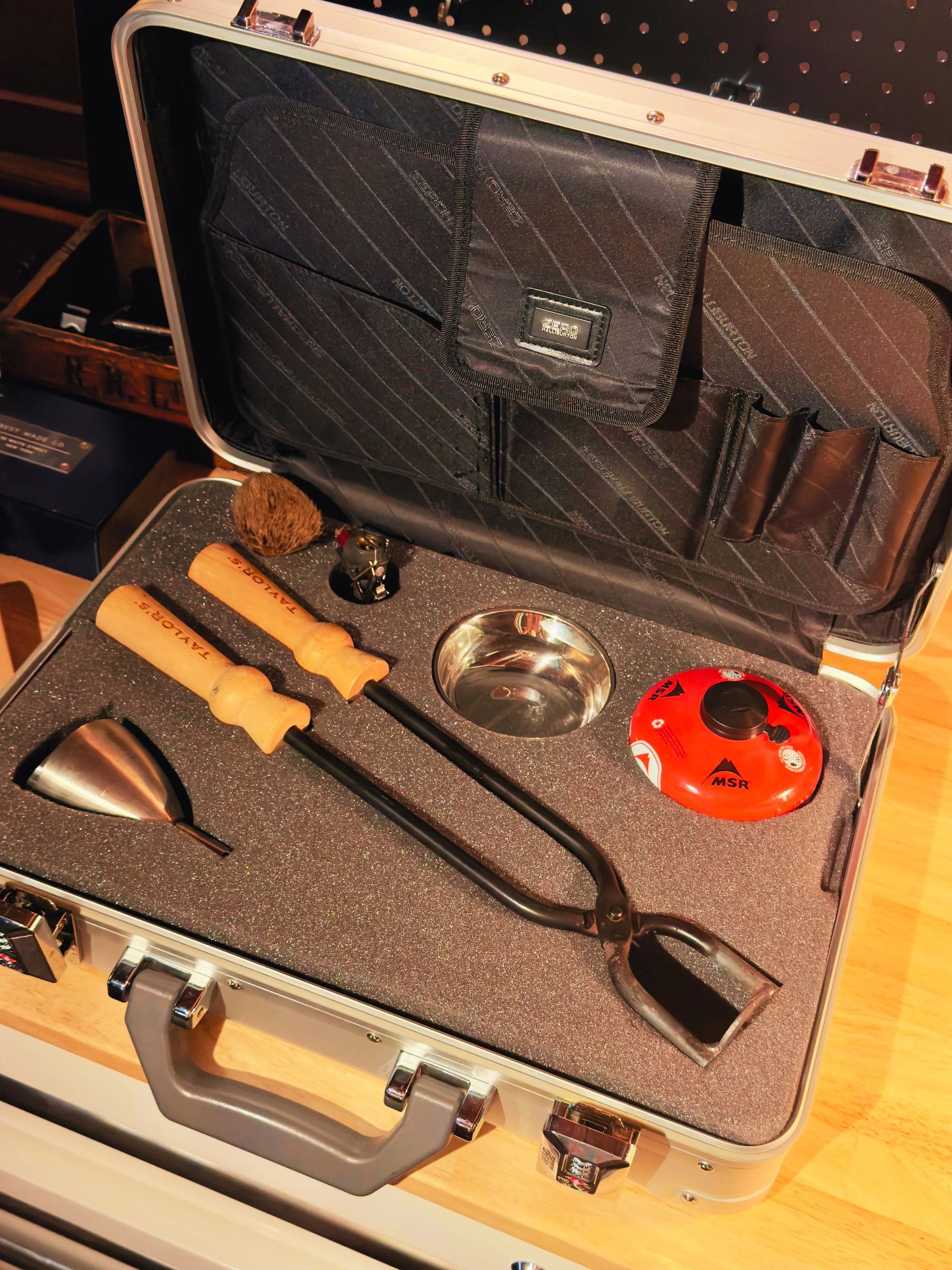 All the tools for tonging vintage Port