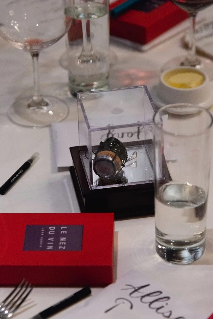 Saberers get to take home the cork in a cute display case that always gets oooh's and ahhh's