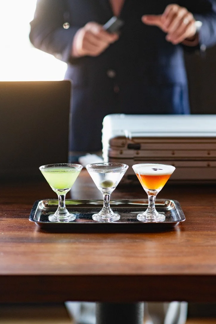 A twist on the Three Martini Lunch that was surprisingly popular!