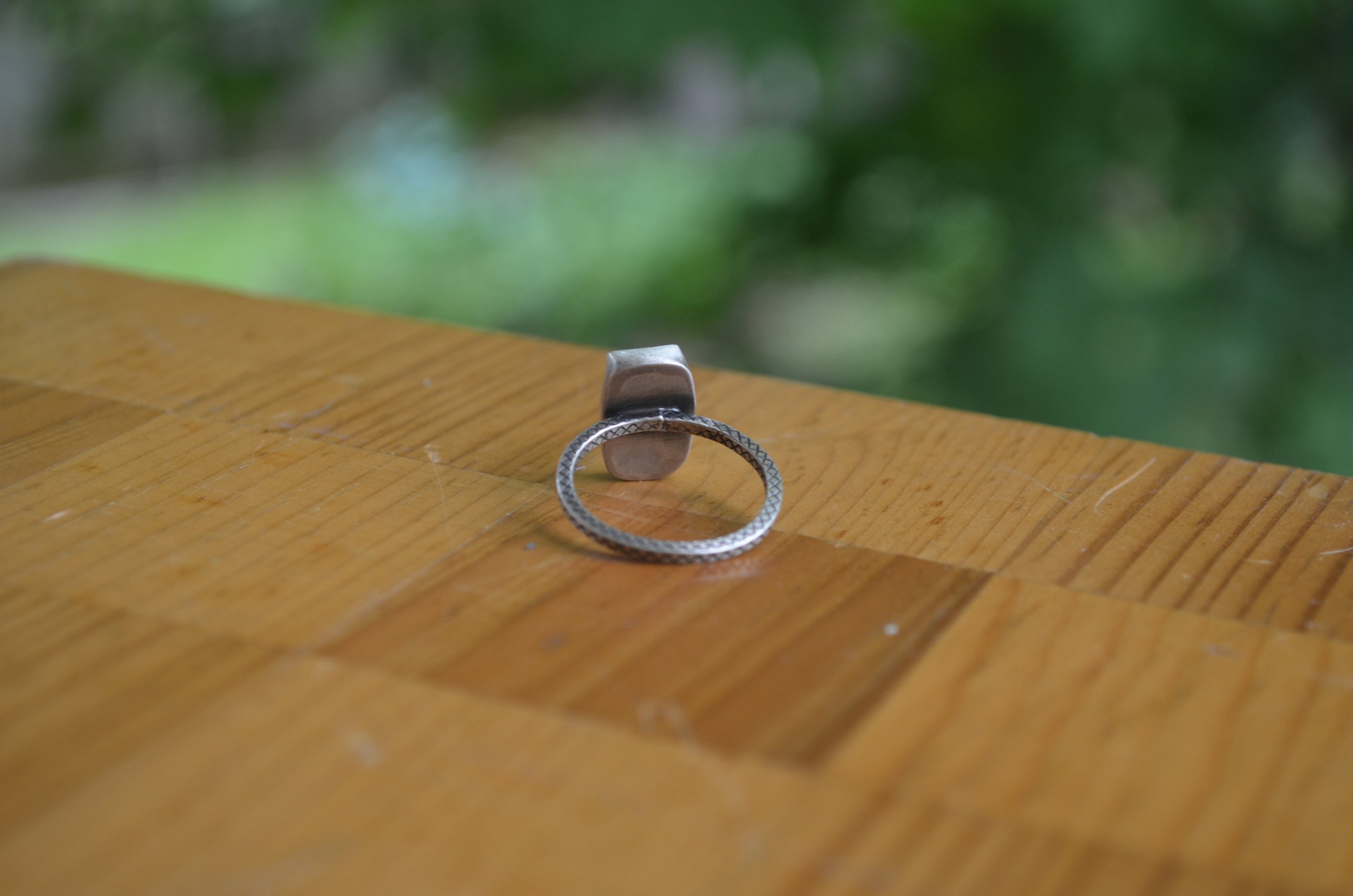 Light Green Turquoise Ring, size 5.5