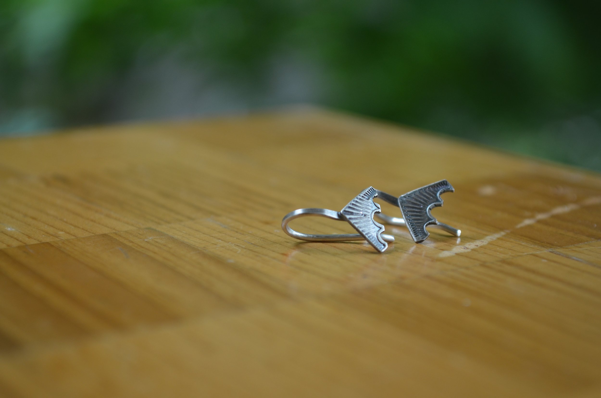 Ocean Wave Charm Earrings