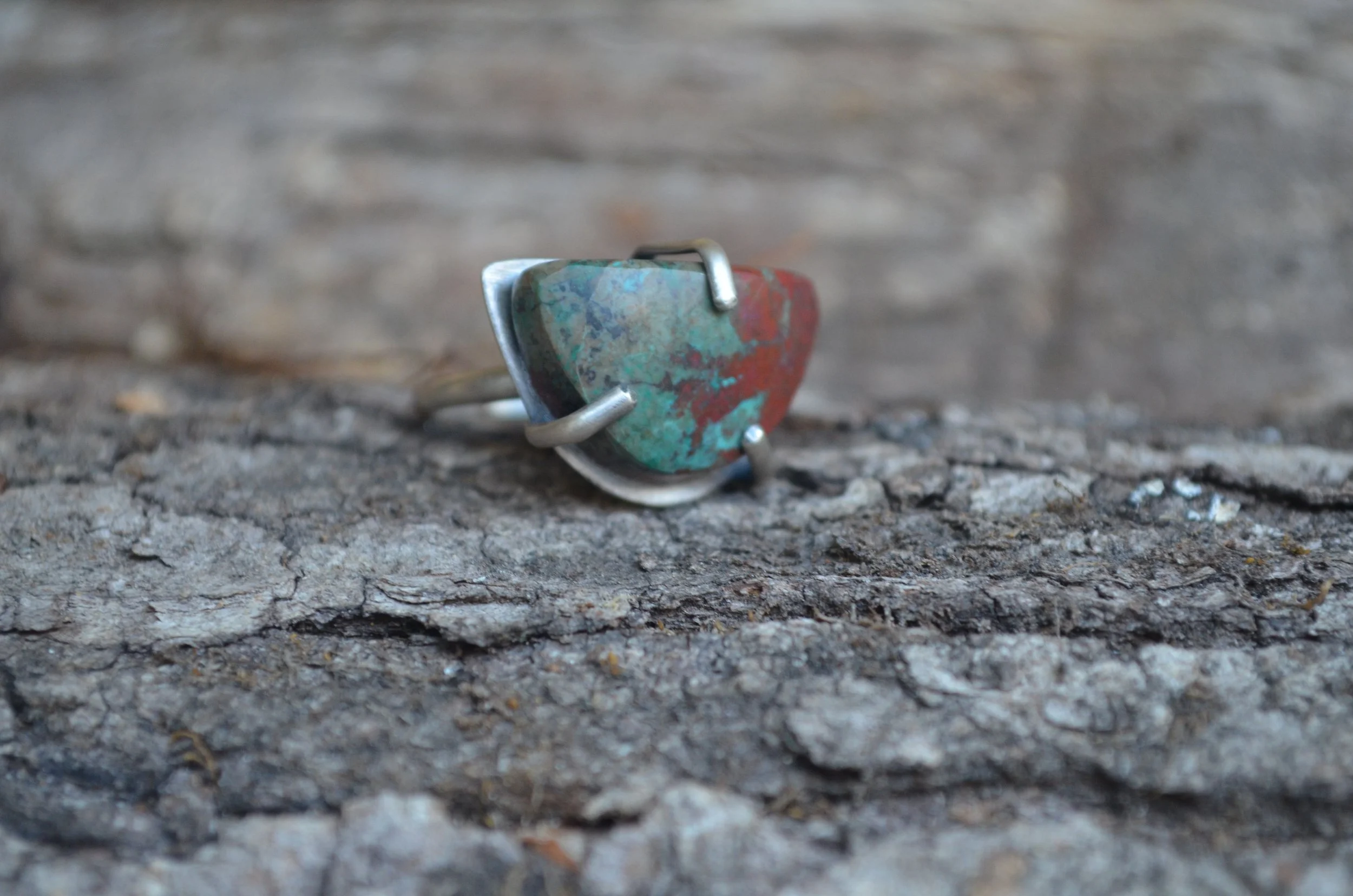Sonoran Sunrise Turquoise Ring, size 6.5