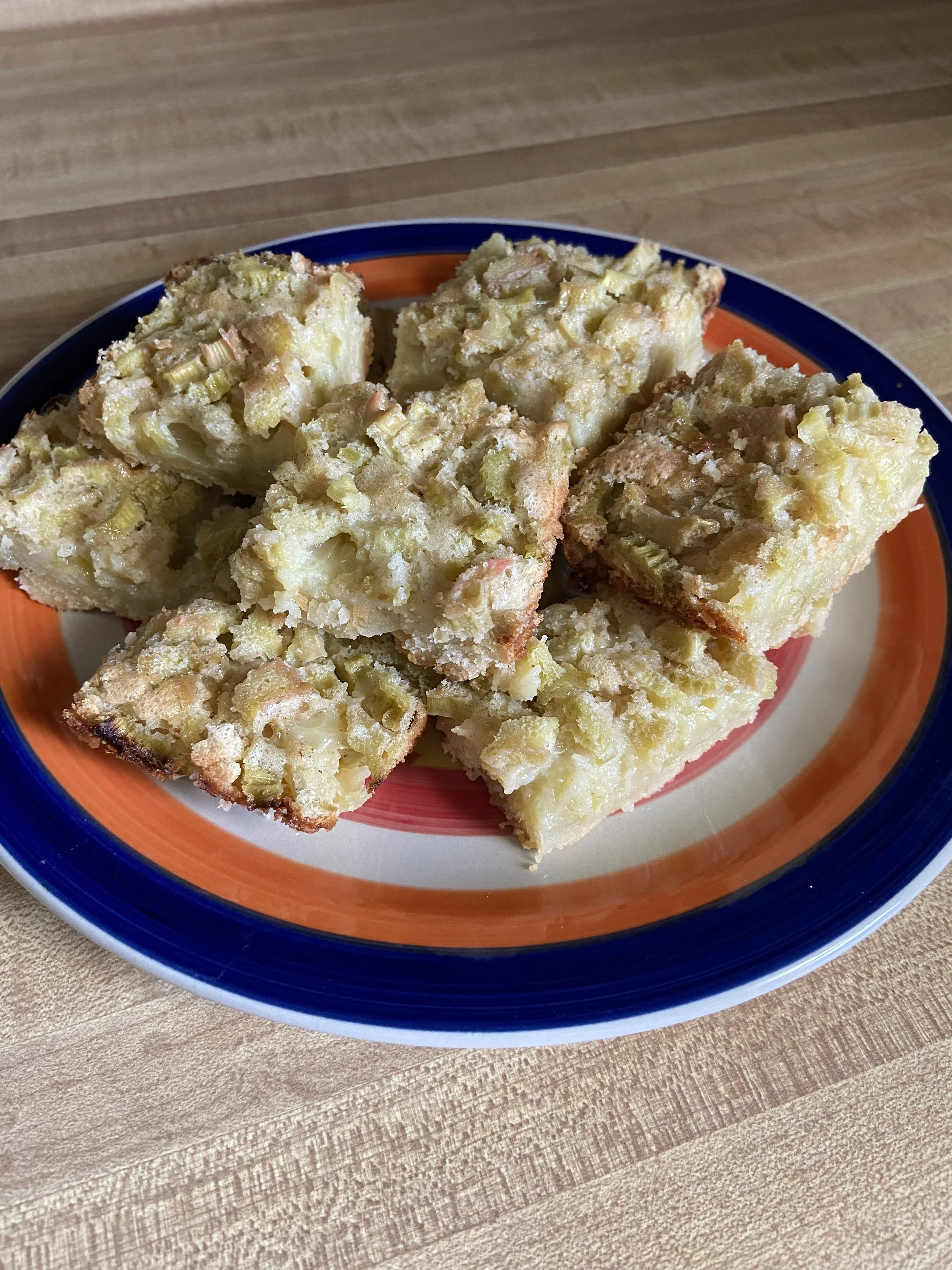 Rhubarb Custard Bars