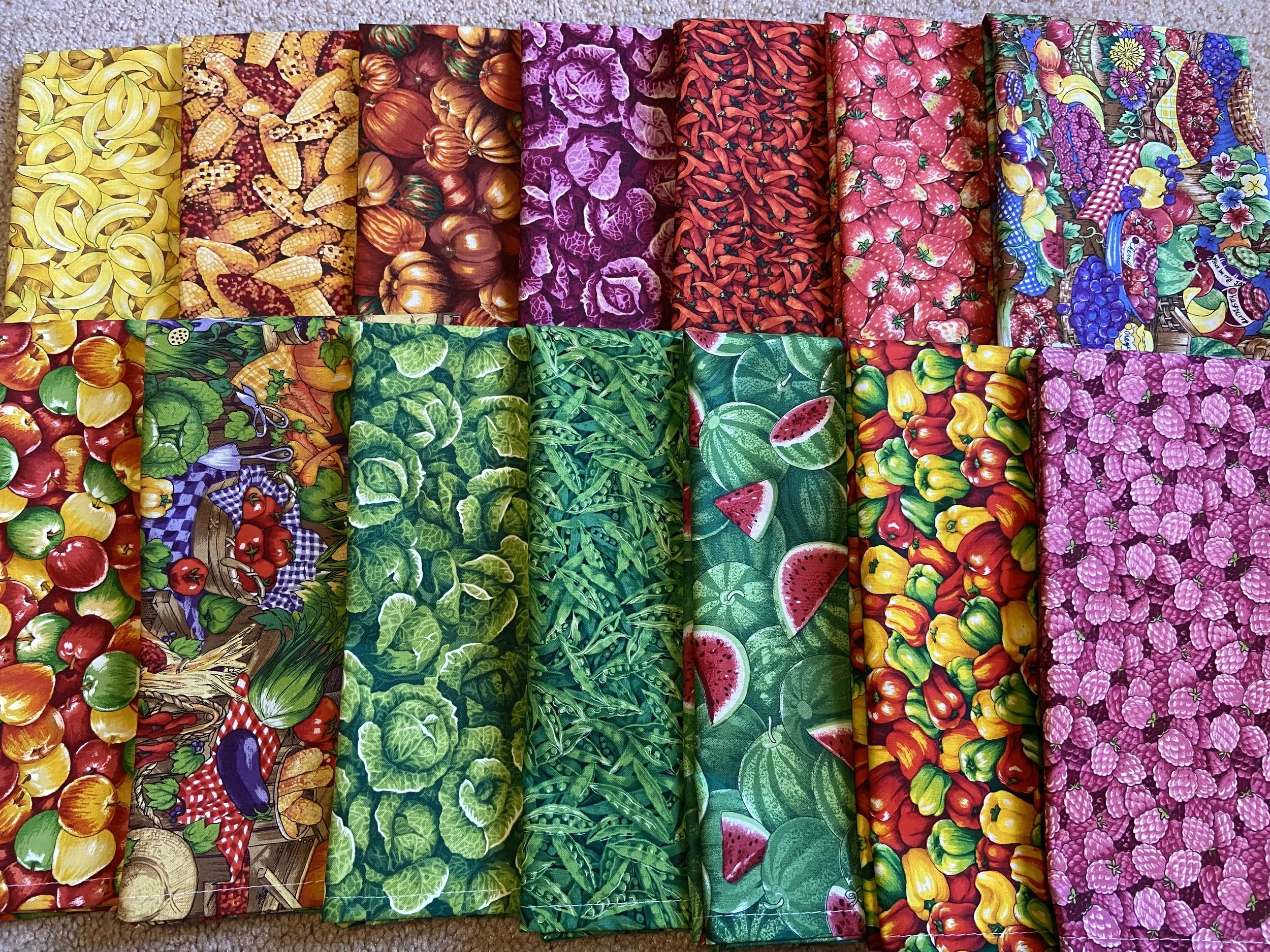 Cloth Napkins with Mitered Corners