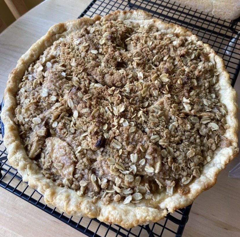 Oat Crumble Apple Pie