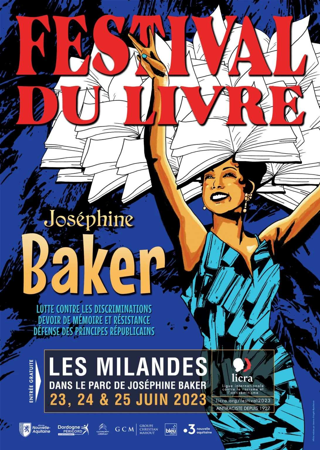 Visuel promotionnel du Festival du Livre Joséphine Baker édition 2025