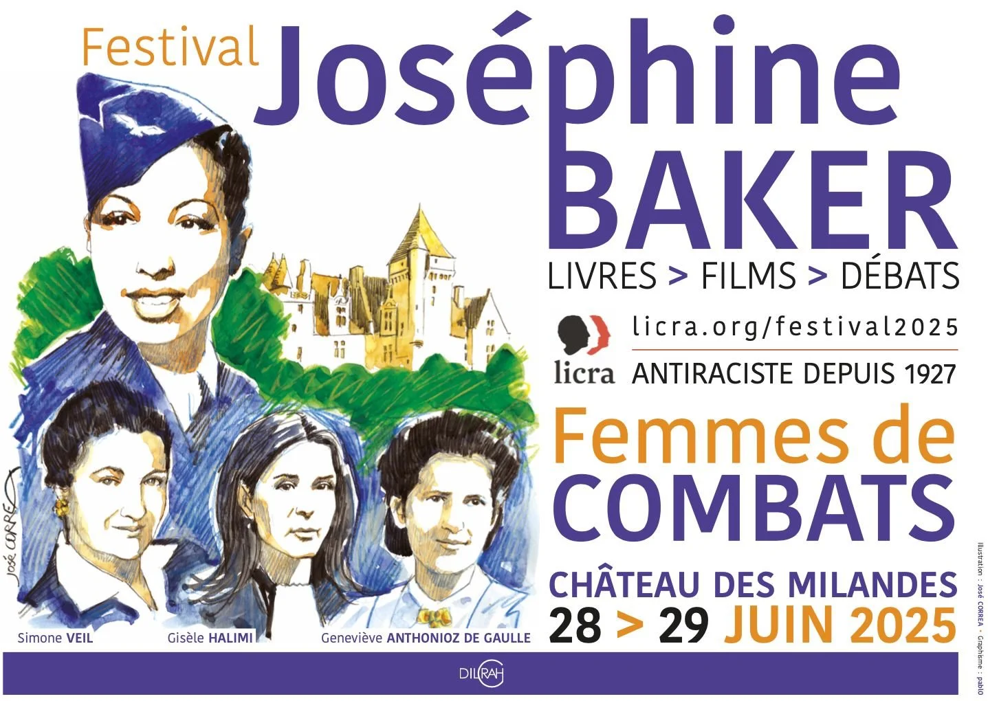 Visuel promotionnel du Festival du Livre Joséphine Baker édition 2025