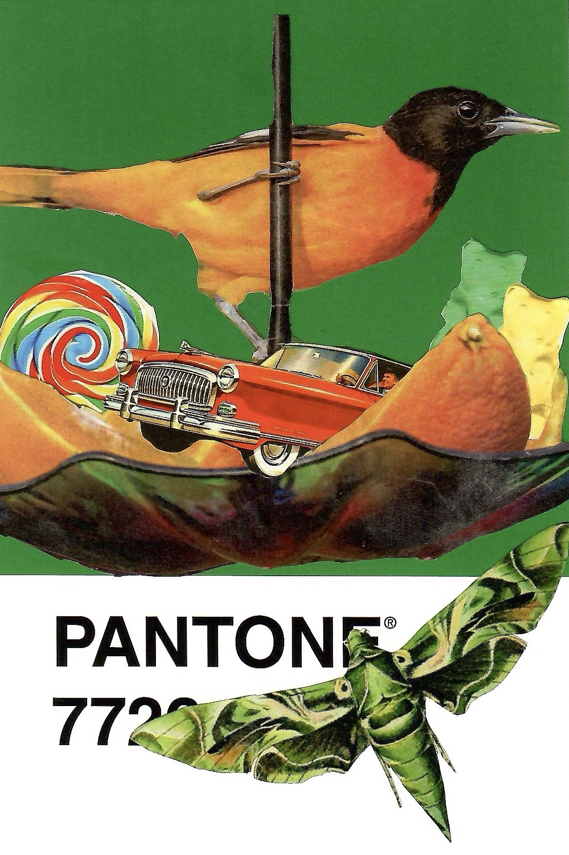 Pantone Postcard Collage: Stuck in Sugarland