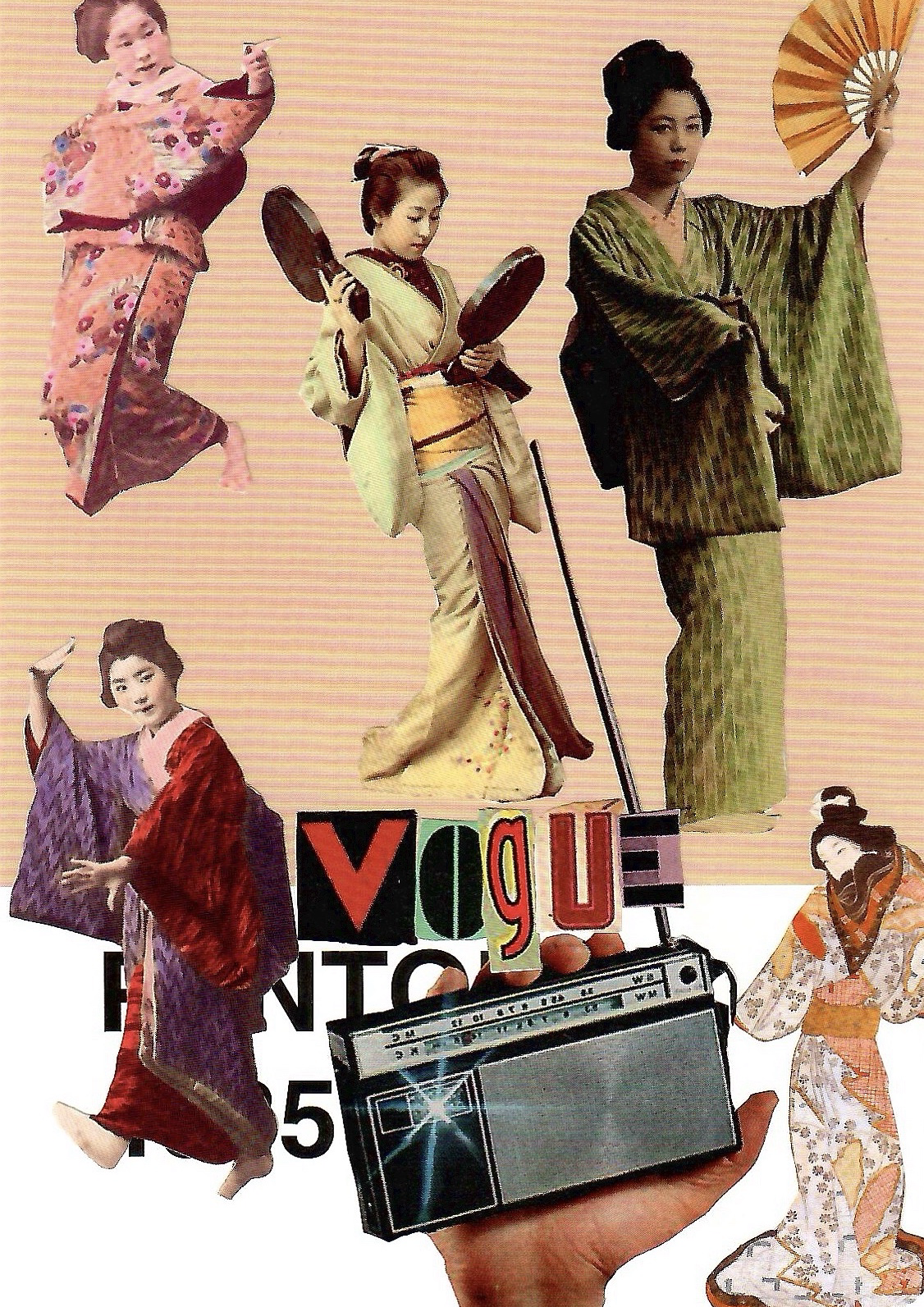 Pantone Postcard Collage: Vogue
