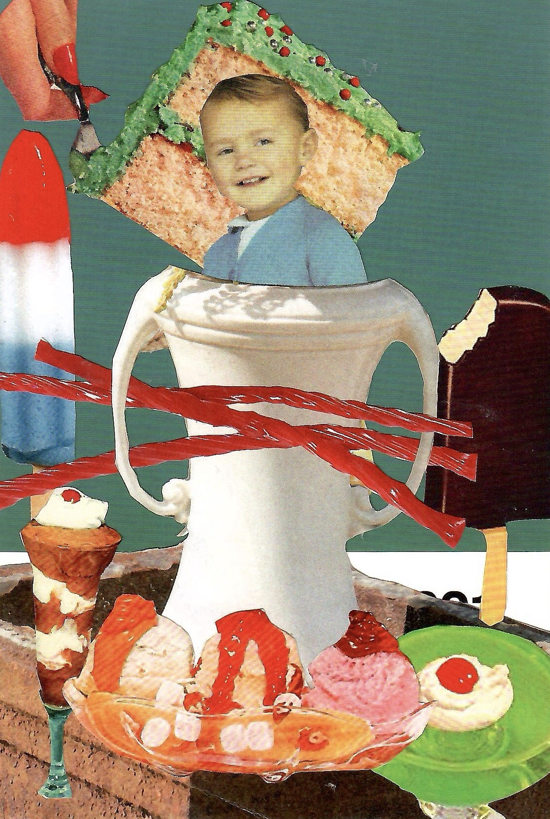 Pantone Postcard Collage: The Trump Card