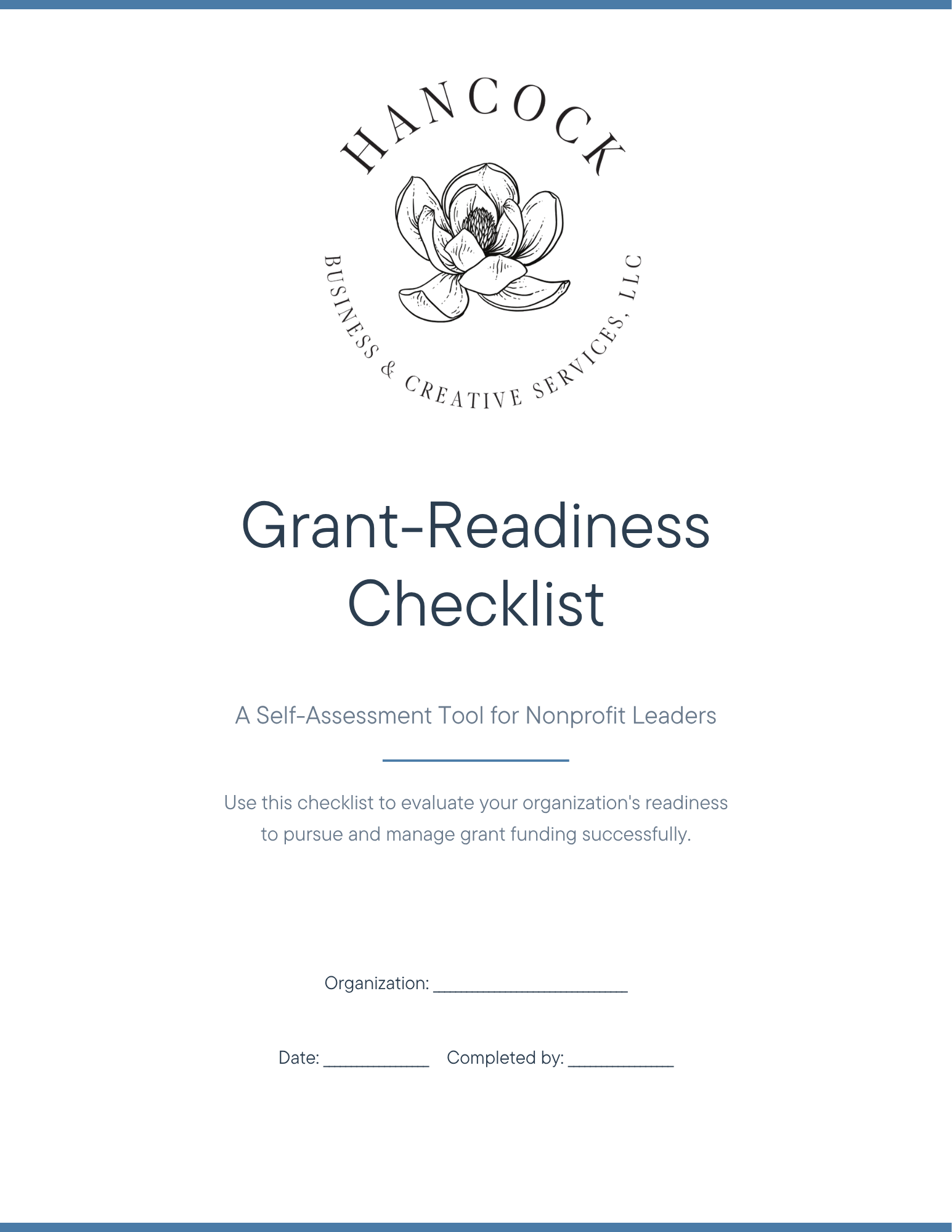 Grant Readiness Assessment