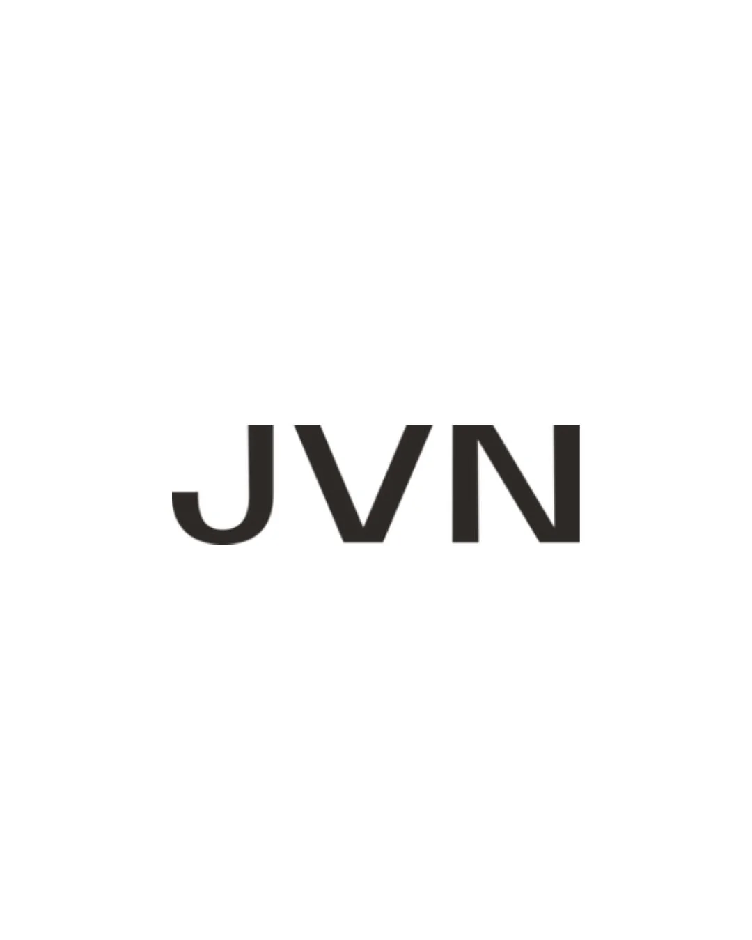 A plain white background with the black letters 'J' 'V' and 'N' displayed in the center.