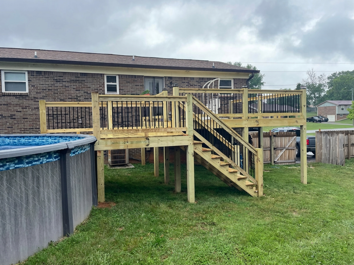 Elevated Patio and Pool deck