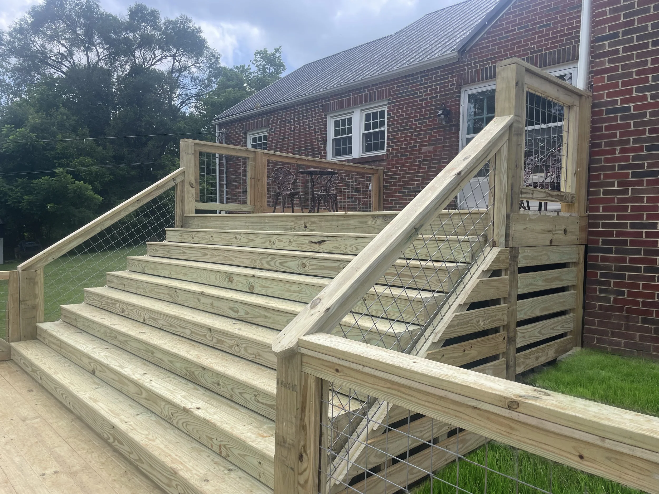 Large Deck and Stair combo