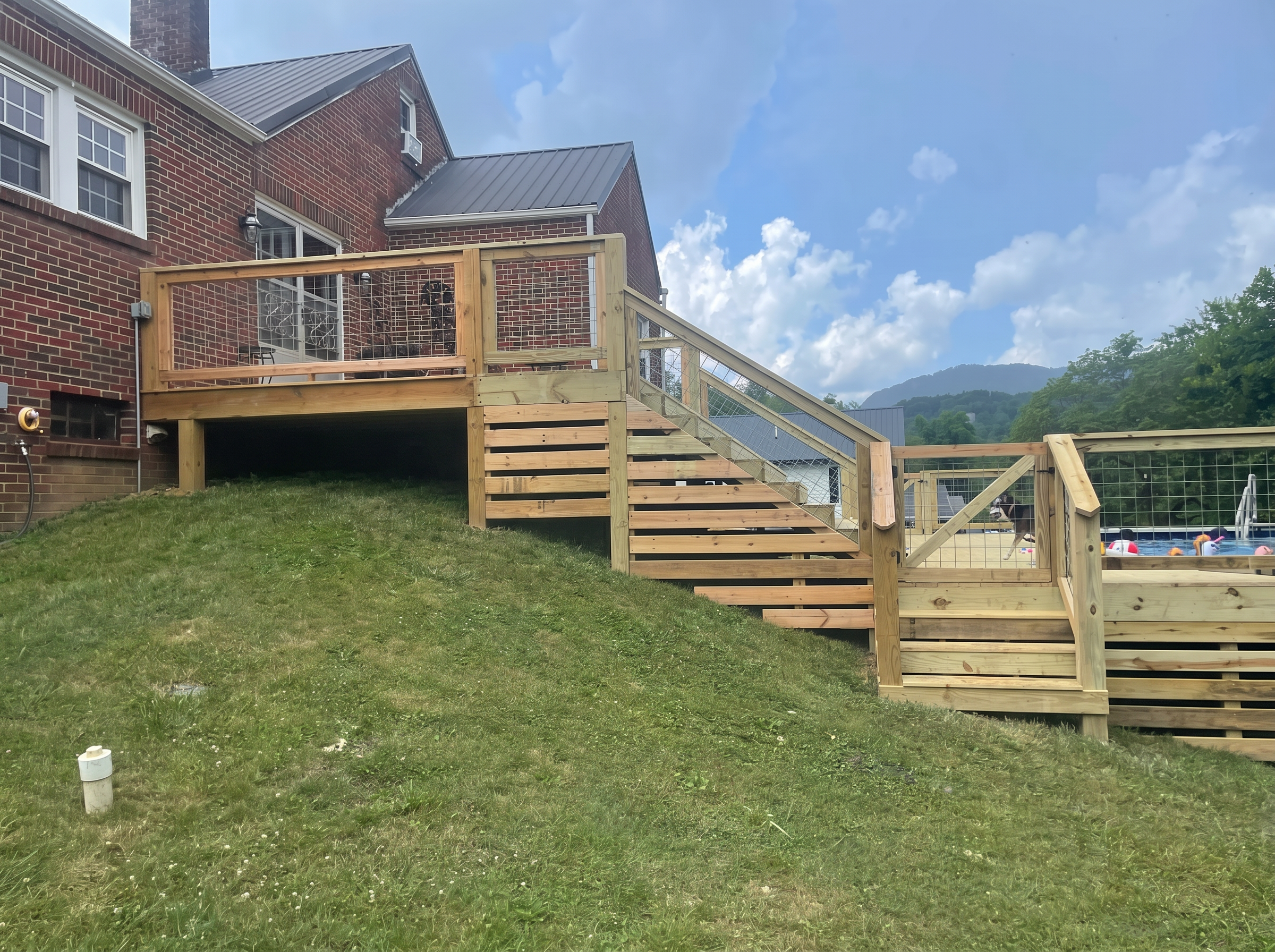 Large Deck and Stair combo