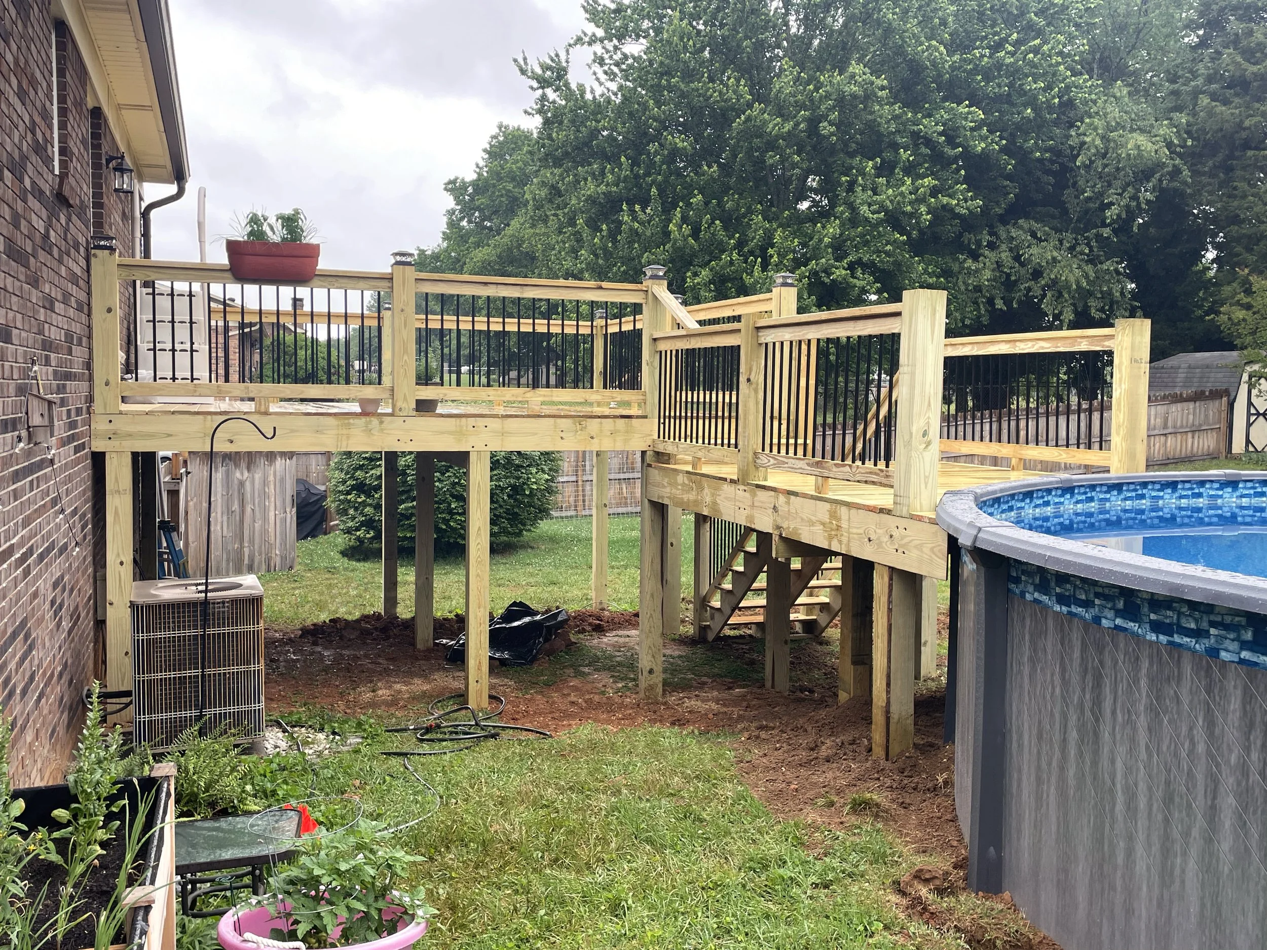 Elevated Patio and Pool deck
