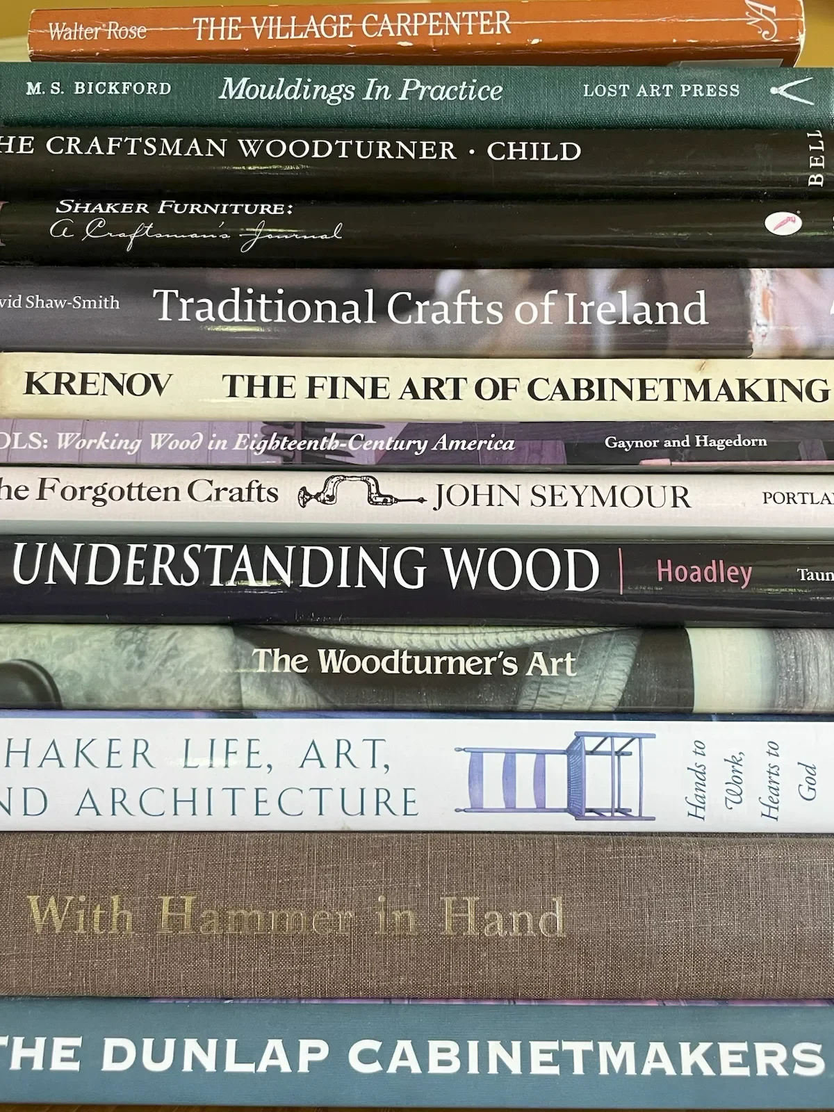 Books about wood and woodworking