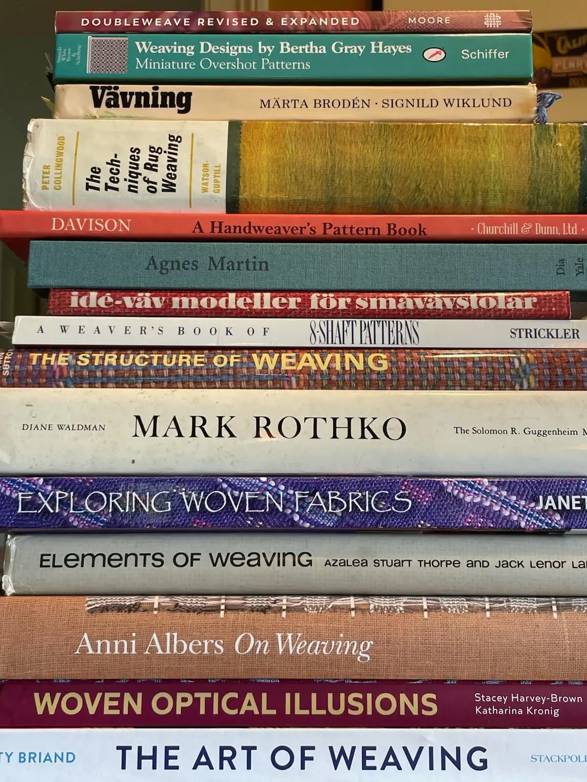 Books about weaving and art