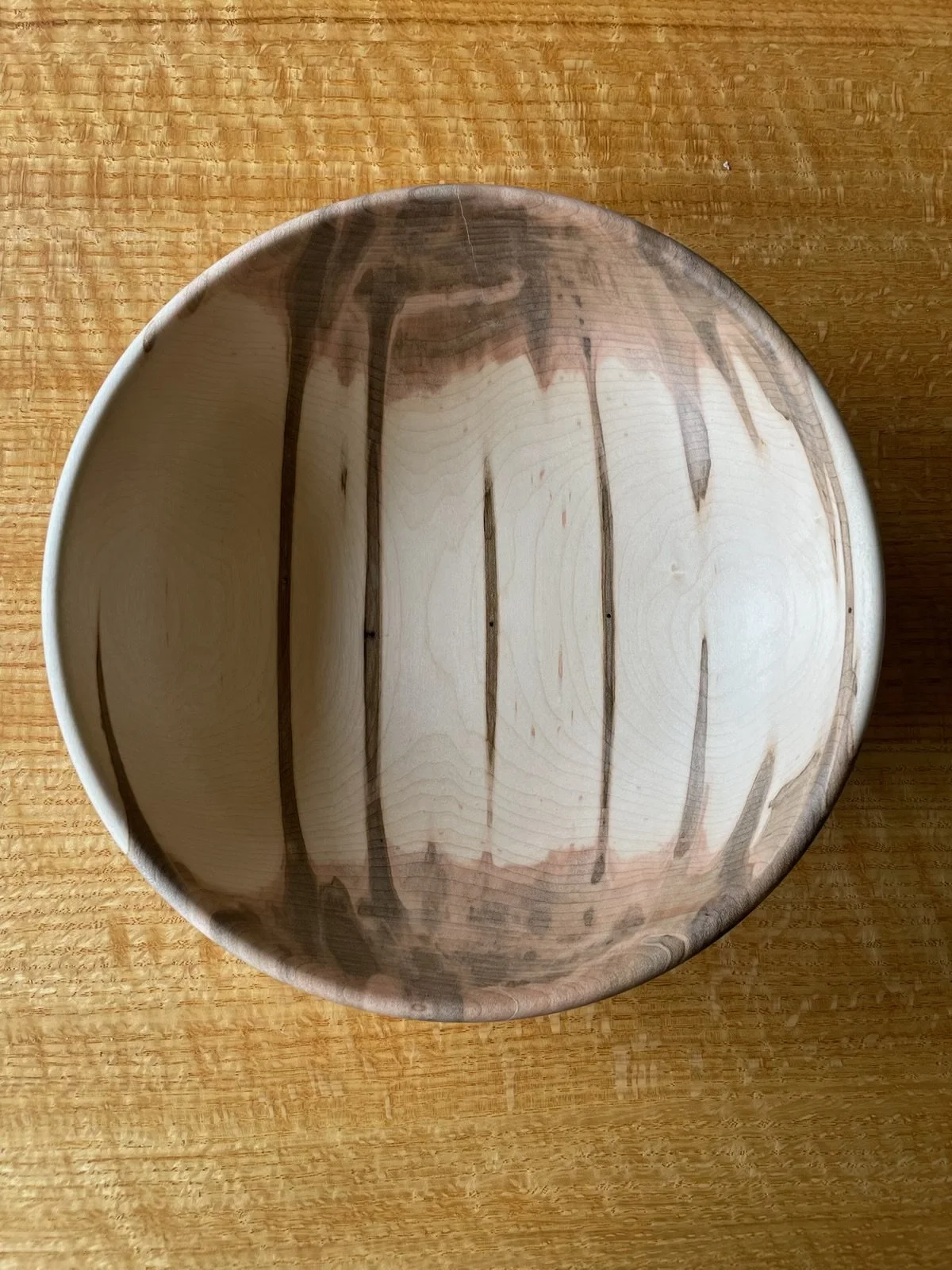 A wooden bowl