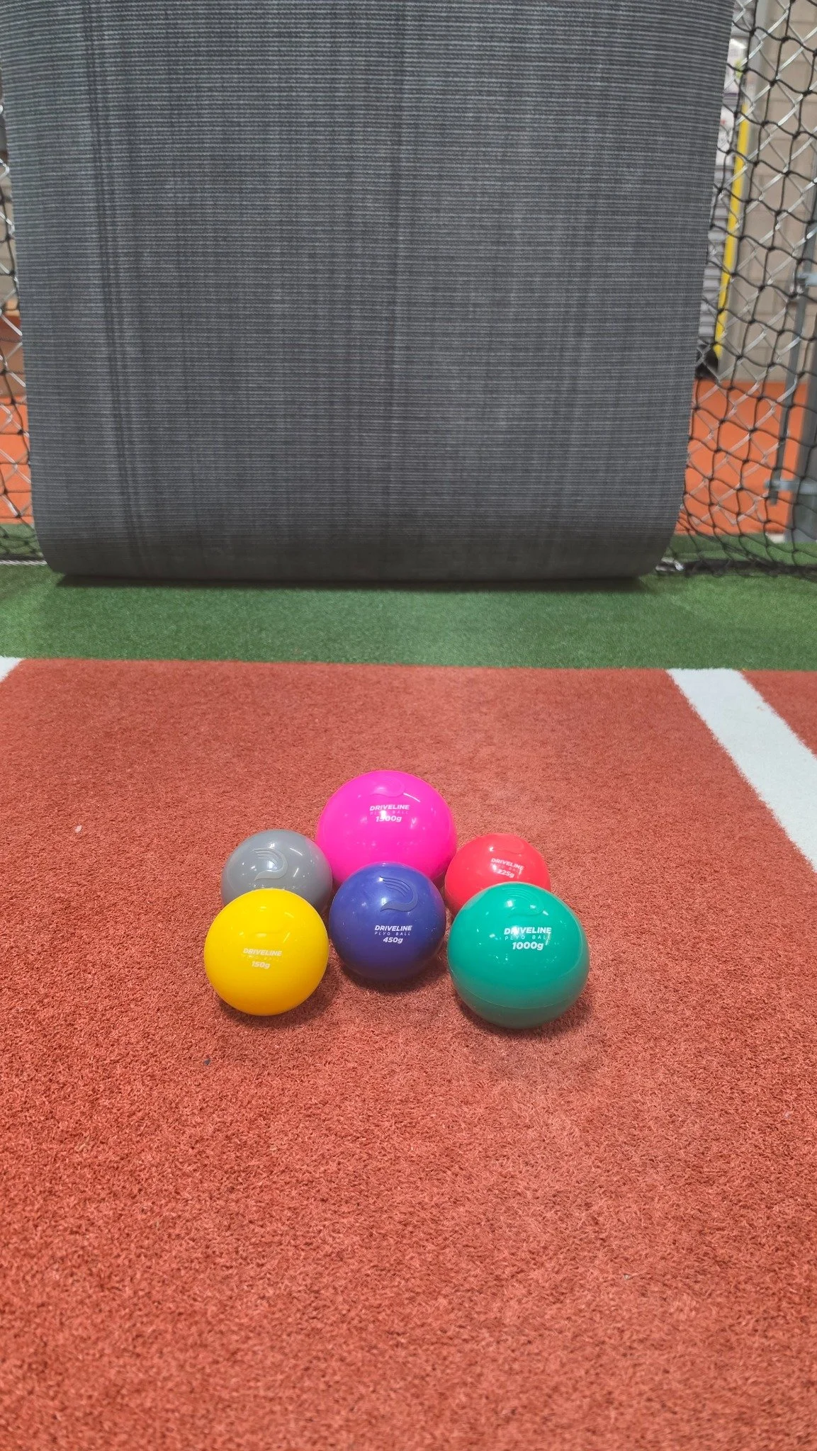 My Driveline PlyoCare balls on the turf