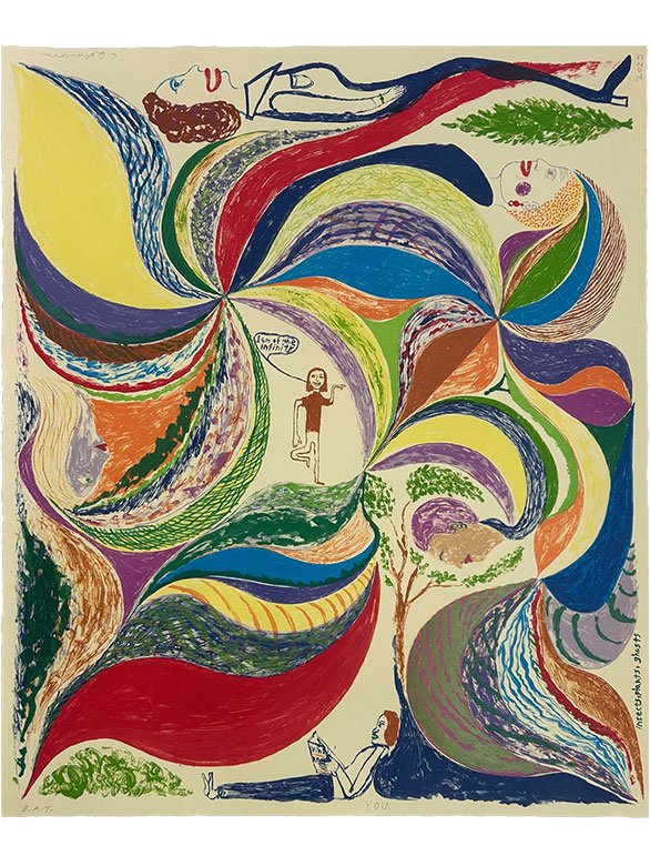 I Am of the Infinity | lithograph |Chris Johanson | Hamilton Press | 2025