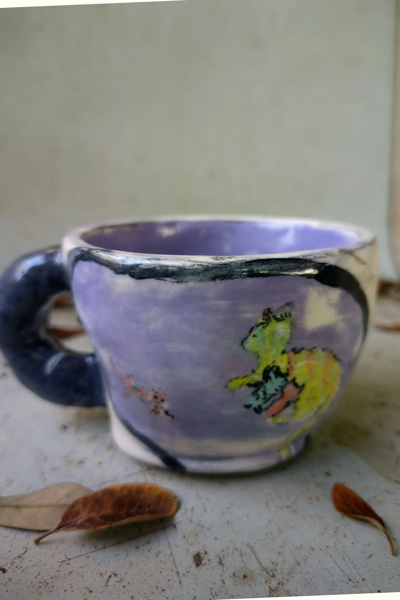 johanna Jackson--cat and kittens cup