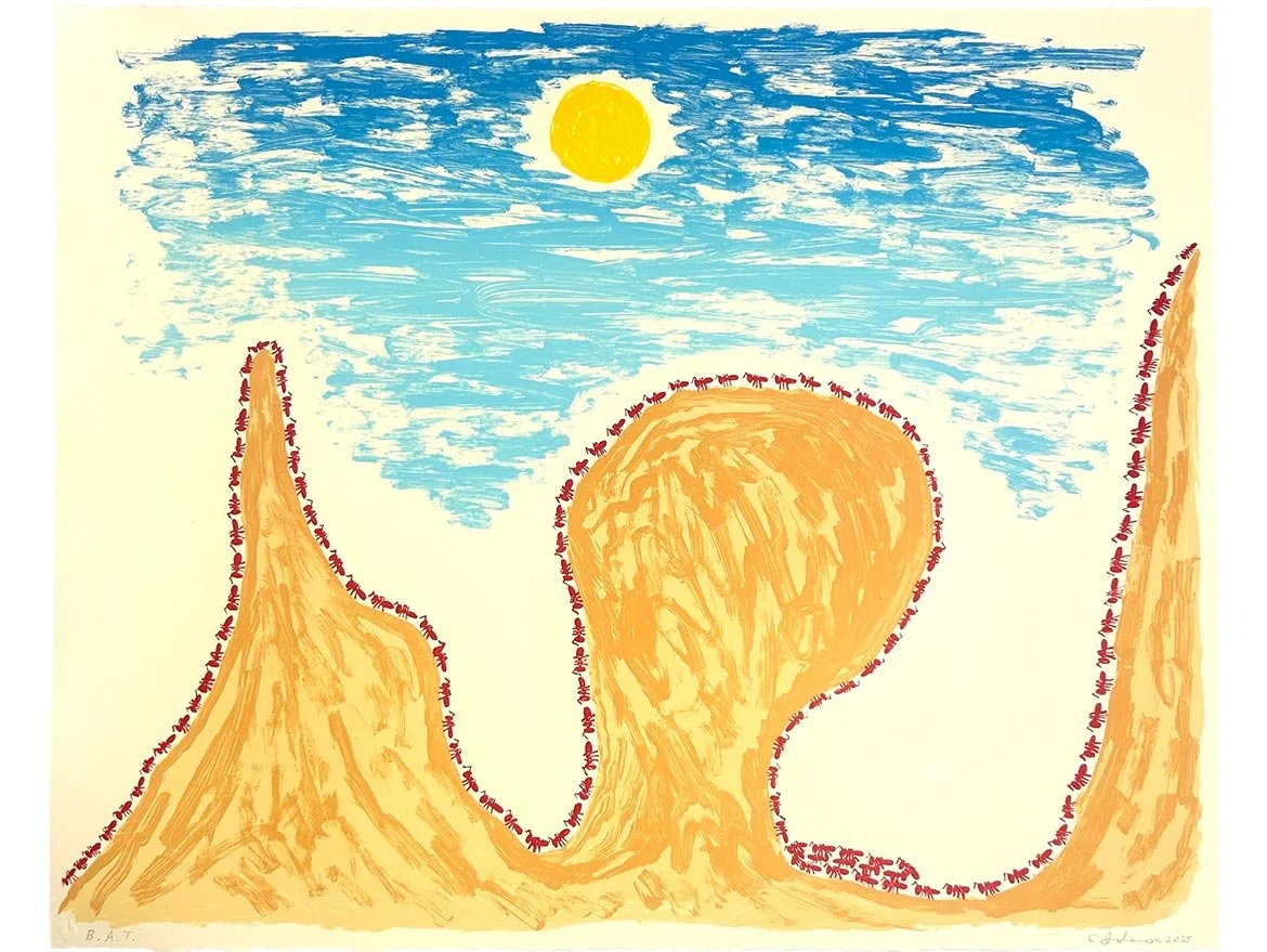 Chris Johanson — Arizona Ants | Lithograph, 2025 | Hamilton Press