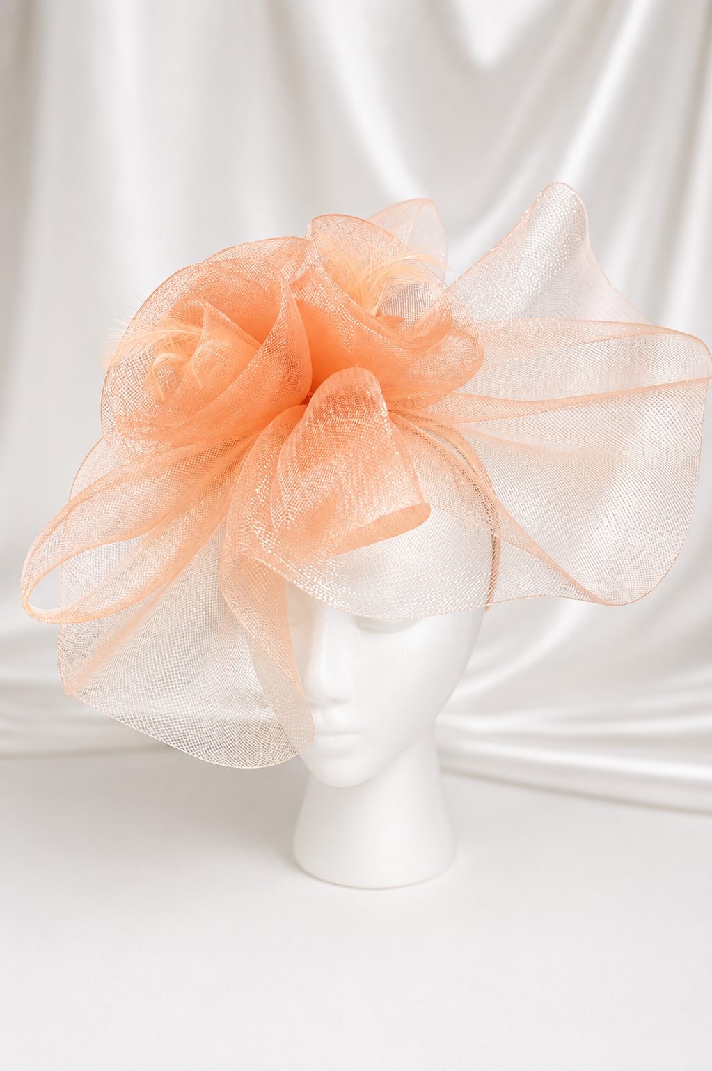 Peach Grace Fascinator