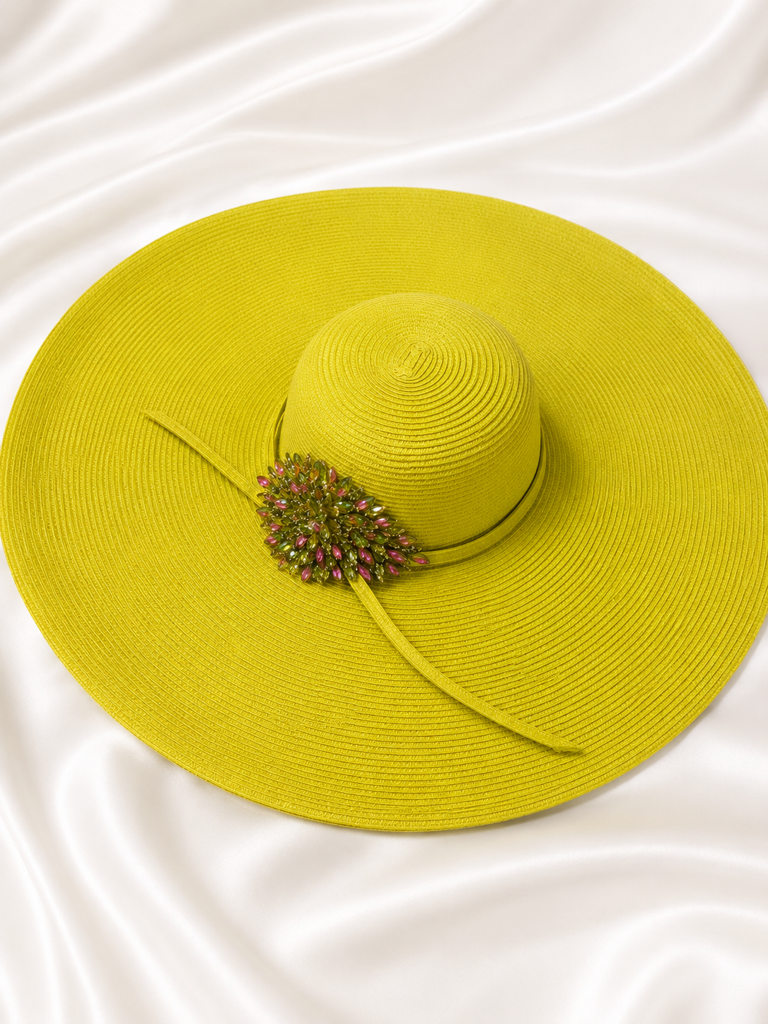 Citrus Green Extra Wide-Brim Hat