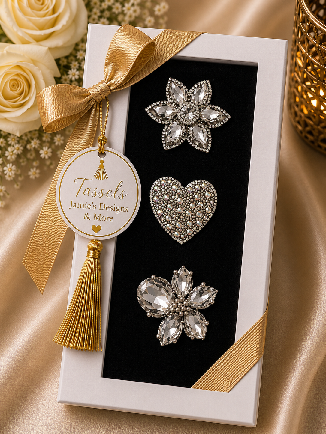 Crystal Elegance Brooch Gift Set