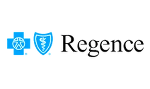 Logo for Regen, featuring a blue medical cross, a blue shield with a white caduceus, and the word 'Regen' in black text.