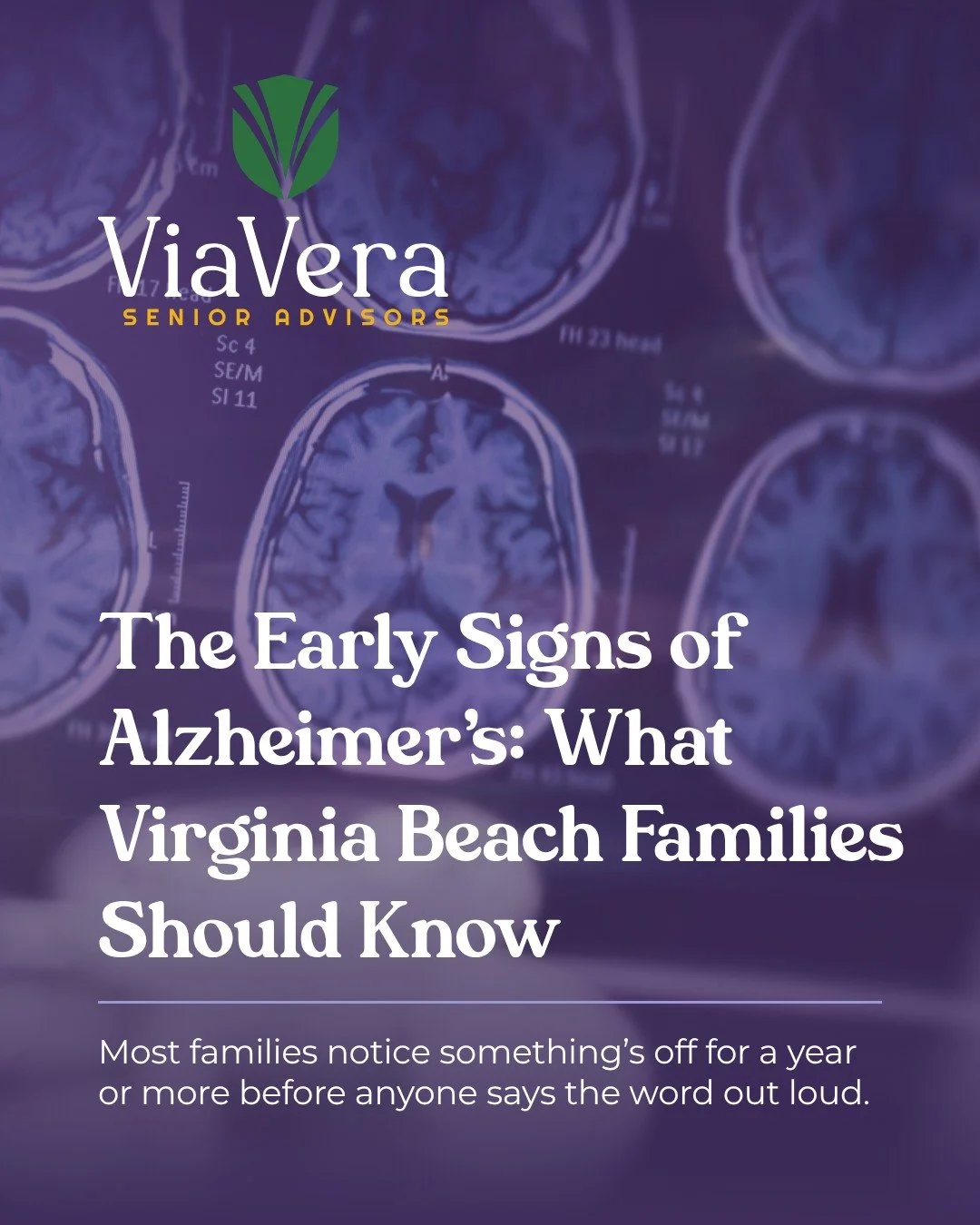 If you've been wondering whether what you're seeing in your mom or dad is more than getting older, you're not alone. Most families carry that question for a year or more before they say it out loud.

Today is World Alzheimer's Day. Our new article fo