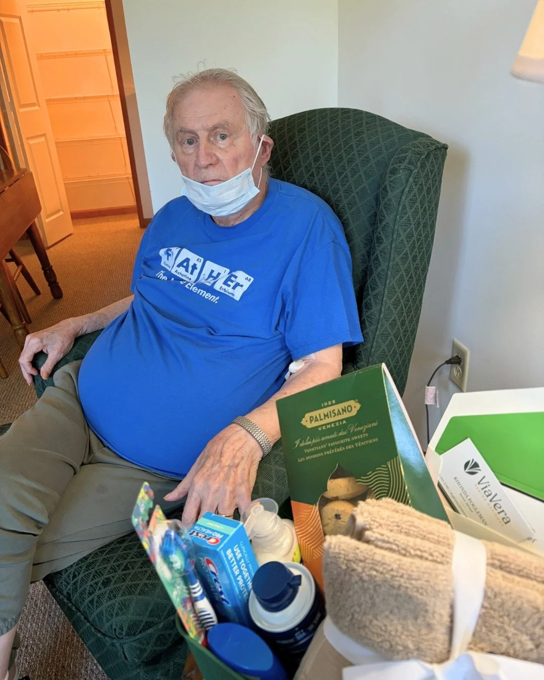 This week, we helped a wonderful gentleman settle into his new home at Chestnut Grove. His family is cheering him on from Maryland, so Jenna made sure his home was stocked with all the essential everyday toiletries and a few comforts, too. 

We're gr