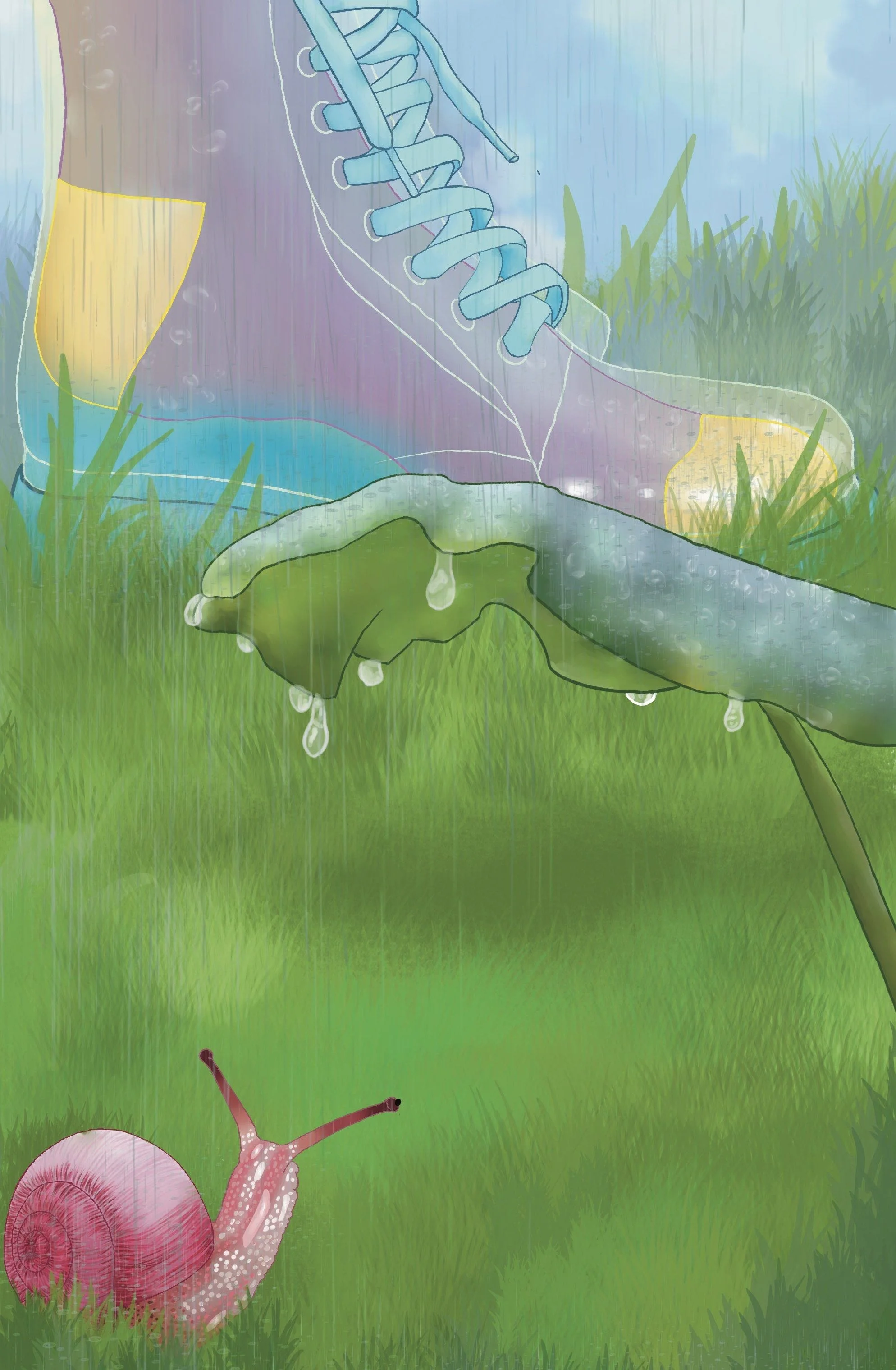 "Rainy Day" digital illustration