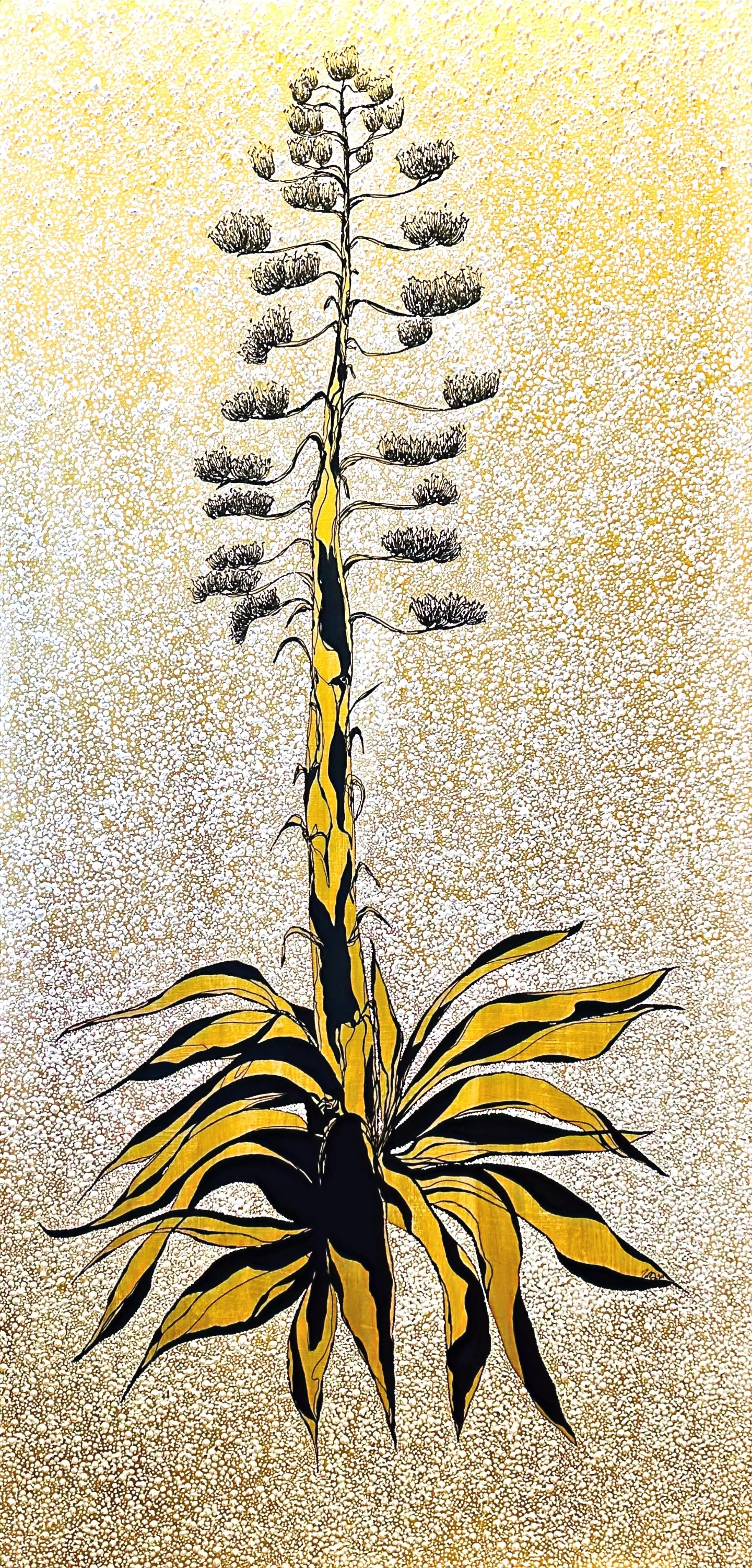 I Am We Are Agave · acrylic on canvas · 24 x 48 in · 2024
