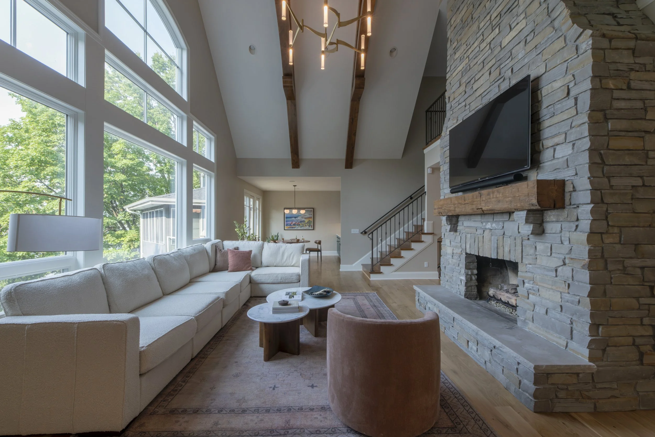Living room remodel in Wayzata