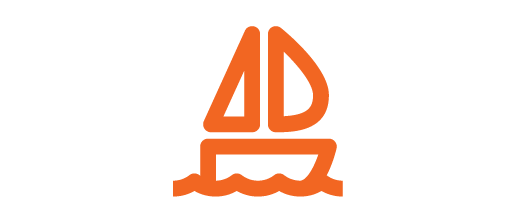 Logo with the text '4D' and a stylized sailboat icon above waves.